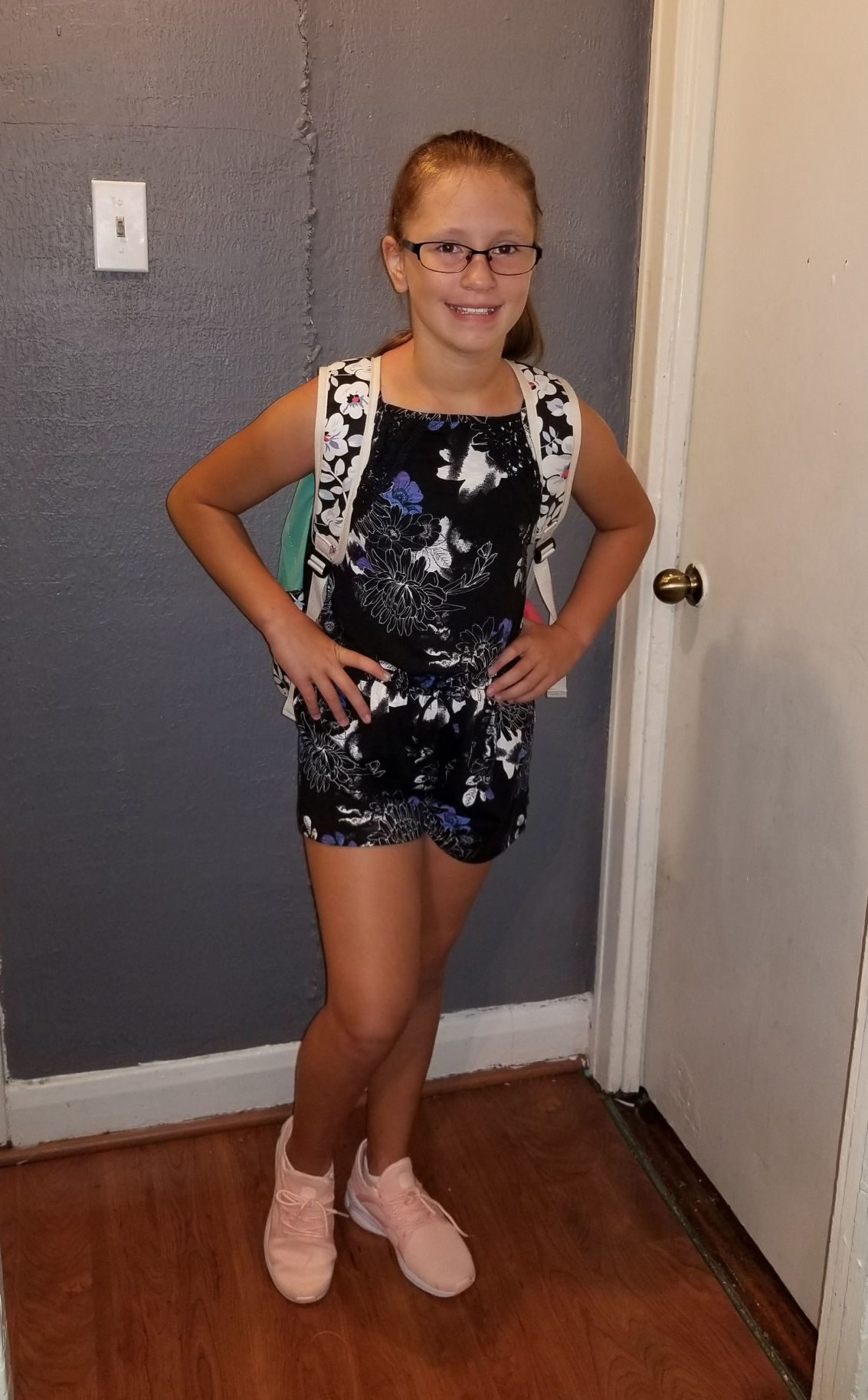 Aubriana's first day